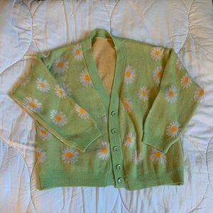 Floral print cardigan